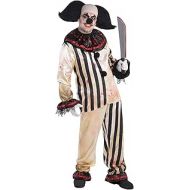 AMSCAN Freak Show Bloody Clown Shirt and Pants Halloween Costume for Adults, One Size
