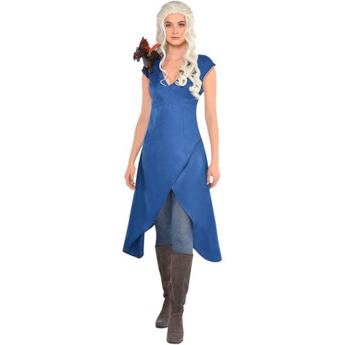  할로윈 용품Amscan Women Standard Dragon Queen Blue Slate Dress- 1 pc.