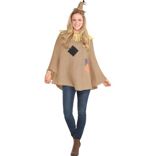  할로윈 용품Amscan Adult Scarecrow Poncho Costume, Multicolor, One Size