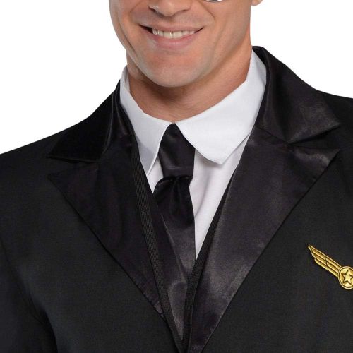  할로윈 용품amscan Adult Captain Wingman Pilot Costume - Large (42-44), Multicolor