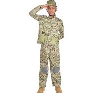 Amscan 841189 Combat Soldier Costume, Children Medium Size, 1 Piece