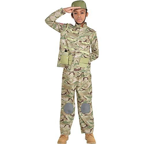  할로윈 용품Amscan 841189 Combat Soldier Costume, Children Medium Size, 1 Piece