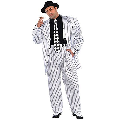  할로윈 용품amscan Adult Pinstripe Daddy Costume Plus Size