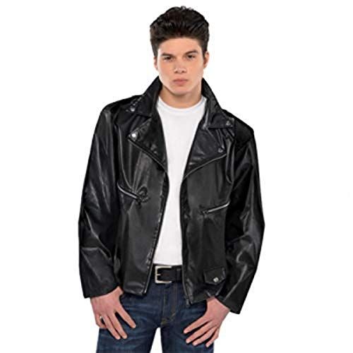  할로윈 용품AMSCAN Studded Greaser Jacket Halloween Costume Accessories for Men, Standard