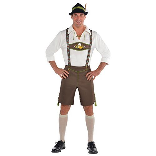 할로윈 용품AMSCAN Suit Yourself Mr. Oktoberfest Costume for Adults, Plus Size, Includes Lederhosen, a Shirt, a Hat, Knee Socks, and More