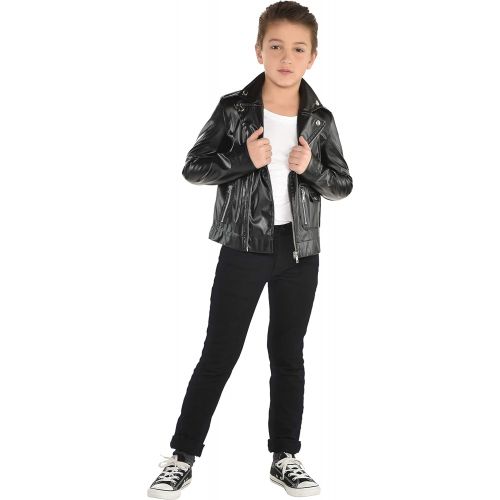  할로윈 용품Amscan Boy Grease T-Birds Costume Jacket- Standard Size, Multicolor, Small/Medium