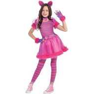 할로윈 용품Amscan 847245 Girls Cheshire Cat Costume, Medium Size (8-10 Years Old)