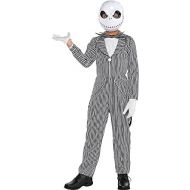 Amscan Party City Jack Skellington Halloween Costume for Boys, The Nightmare Before Christmas, Medium (8-10), Includes Mask
