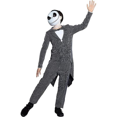  할로윈 용품Amscan Party City Jack Skellington Halloween Costume for Boys, The Nightmare Before Christmas, Medium (8-10), Includes Mask