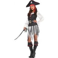 할로윈 용품Amscan 841271 High Sea Pirate Costume, Adult Medium Size, 1 Piece