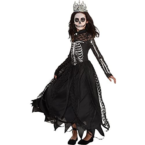  할로윈 용품Amscan Undead Princess Halloween Costume for Kids, with Dress and Crown