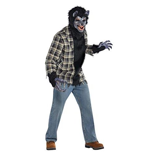  할로윈 용품amscan 844219 Standard Adult Rabid Werewolf Costume, Black
