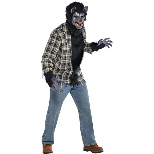  할로윈 용품amscan 844219 Standard Adult Rabid Werewolf Costume, Black