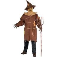 할로윈 용품Amscan 847751 Adult Scary Scarecrow Costume Adult Plus 1 ct. Brown