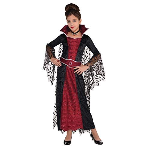  할로윈 용품amscan 847250 Girls Coffin Queen Vampire Costume, Medium Size (8-10 Years Old)