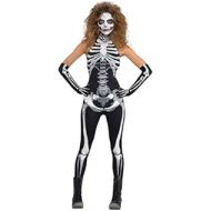 할로윈 용품amscan Bone A Field Babe Adult Skeleton Costume