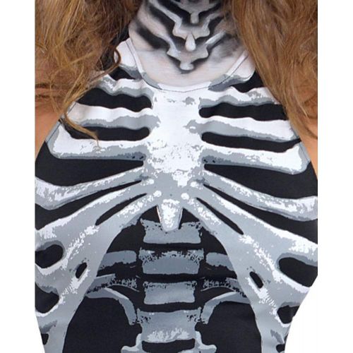  할로윈 용품amscan Bone A Field Babe Adult Skeleton Costume