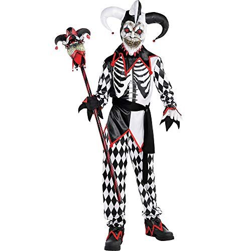  할로윈 용품AMSCAN Sinister Jester Halloween Costume for Boys, Small, with Included Accessories