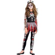 Amscan Scared To The Bones Girls Day Of The Dead Costume