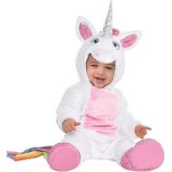 할로윈 용품amscan Infant Unicorn Costume 0-6 Months, Multicolor