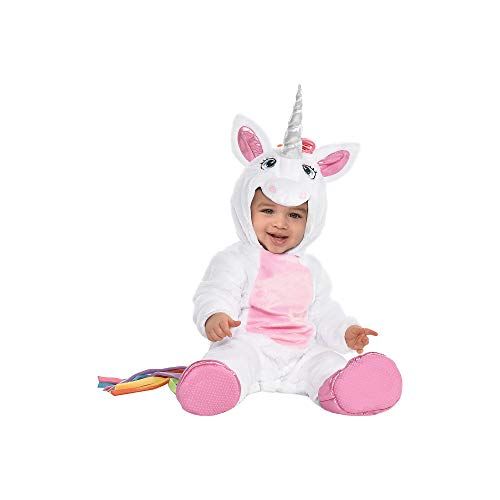  할로윈 용품amscan Infant Unicorn Costume 0-6 Months, Multicolor