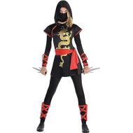 할로윈 용품Amscan 8400871 Adult Ultimate Ninja Costume - Small (2-4) 1 set