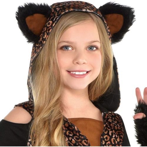  할로윈 용품Amscan Kids Hooded Leopard Dress Costume | Small (4-6) | 4 Pcs.