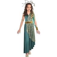 할로윈 용품amscan Girls Medusa Costume, Large (12-14)- 2 pcs, Multicolor