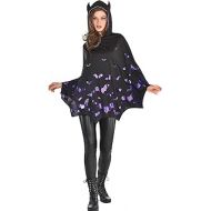 Amscan Adult Bat Poncho Costume, Multicolored, One Size