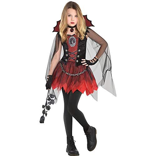 할로윈 용품amscan Girls Dark Vampire Costume- Small (4-6)- 3 pcs., Multicolor