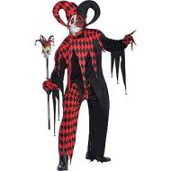 할로윈 용품Amscan Mens Jester Adult Costume Set | Standard Adult | 1 Set