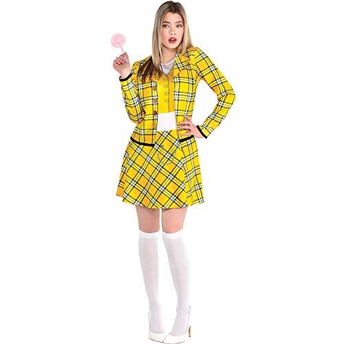  할로윈 용품amscan Party City Adult Cher Halloween Costume Accessory Kit for Adults, Clueless, One Size, with Dress, Pen, Mulitcolor (8404397)