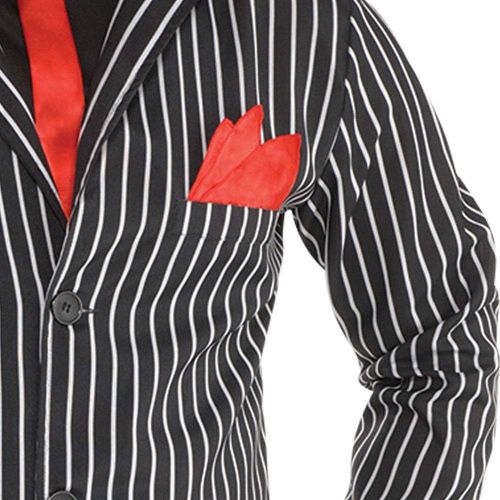  할로윈 용품AMSCAN Mob Boss Halloween Costume for Men, Medium, Includes Jacket, Pants, Attached Shirt, Tie, Handkerchief