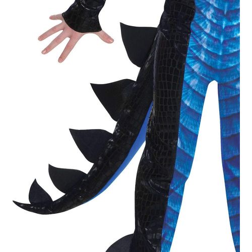  할로윈 용품Amscan Black and Blue Dragon Halloween Costume for Boys, Includes Jumpsuit, Mask, Tail and Wings