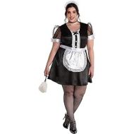 amscan Maid for You Halloween Costume for Women, Plus (18-20), Includes Headband, Choker, Dress, Apron