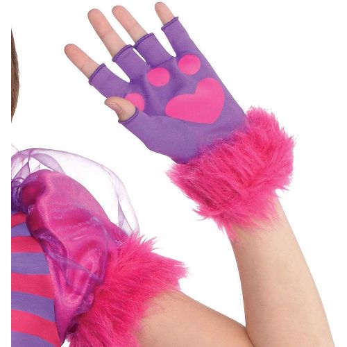  Amscan AMSCAN Cheshire Cat Halloween Costume for Girls, Large, with Included Accessories