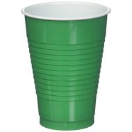Amscan Big Party Pack Festive Green Plastic Cups | 12 oz. | Party Supply | 1000 ct.