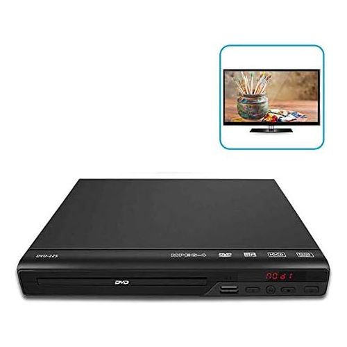  Amusingtao DVD Player for TV, HD DVD Player with HDMI & AV Cable, 1080P Full HD CD Player, Disc Player for Video & Media CD PAL/NTSC Compatible USB Compatible