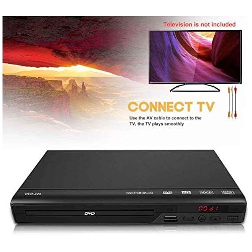  Amusingtao DVD Player for TV, HD DVD Player with HDMI & AV Cable, 1080P Full HD CD Player, Disc Player for Video & Media CD PAL/NTSC Compatible USB Compatible