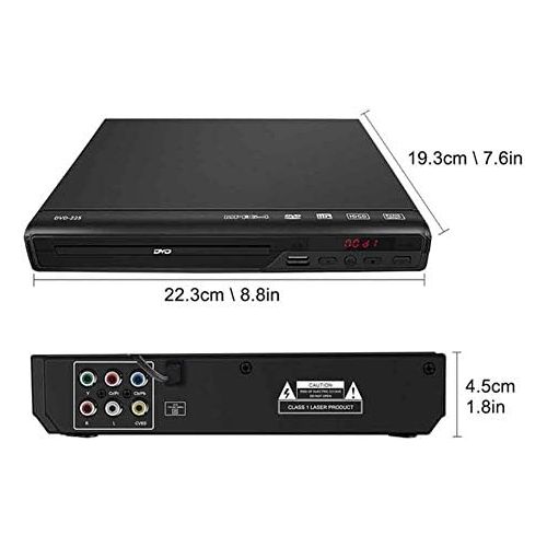  Amusingtao DVD Player for TV, HD DVD Player with HDMI & AV Cable, 1080P Full HD CD Player, Disc Player for Video & Media CD PAL/NTSC Compatible USB Compatible