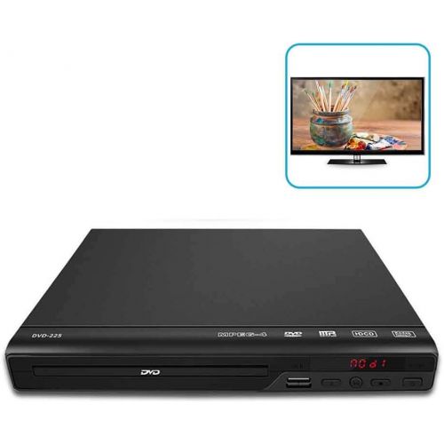  Amusingtao DVD Player for TV, HD DVD Player with HDMI & AV Cable, 1080P Full HD CD Player, Disc Player for Video & Media CD PAL/NTSC Compatible USB Compatible
