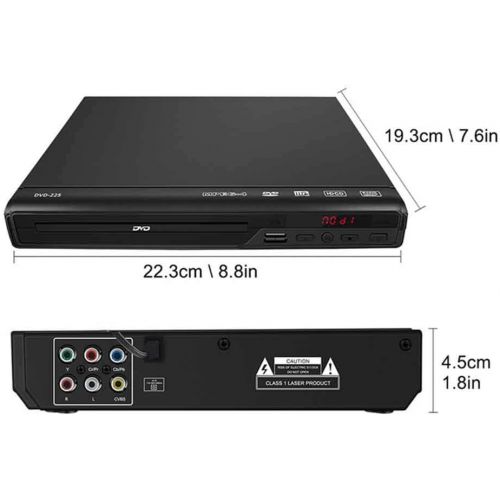  Amusingtao DVD Player for TV, HD DVD Player with HDMI & AV Cable, 1080P Full HD CD Player, Disc Player for Video & Media CD PAL/NTSC Compatible USB Compatible