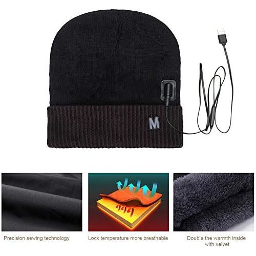  [아마존베스트]Amusingtao Men Women King Outdoor Sports B Shop Ski Electric Fishing Cycling Riding Knitted Winter Warm Climbing Hat Black