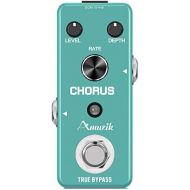 Amuzik Analog Chorus Effect Pedal Guitar Chorus for Electric Guitar with High Warm Classic Chorus BBD Circuit Pedal Uses The Rare MN3007 Chip of Ture Bypass