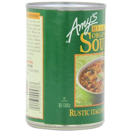  Amys Hearty Organic Soups, Rustic Italian Vegetable, 14 Ounce (Pack of 12)