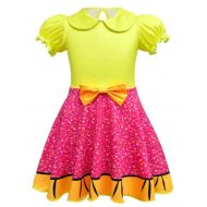 AmzBarley Girls Fancy Party Dress Up Cosplay Role Play Birthday Princess Costume Outfits Age 2-9 Years