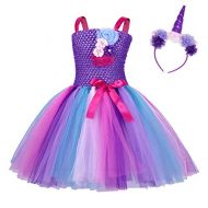 AmzBarley Unicorn Costume for Girls Fancy Party Dress Up Outfits