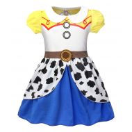 AmzBarley Girls Jessie Costumes Fancy Party Cowgirls Dress Up Kids Holiday Birthday Outfit Dresses 1-9 Years
