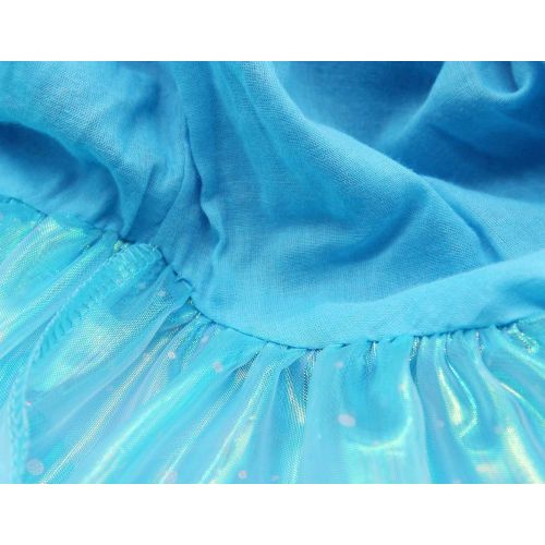  AmzBarley Princess Mermaid Costume for Girls Fancy Party Sequins Dress