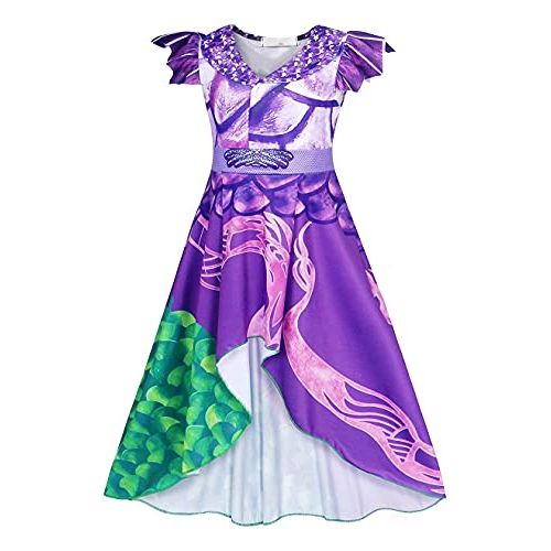  AmzBarley Girls Costume Dress Halloween Party Cosplay Role Play Dress up Flutter Sleeve 3 10 Years